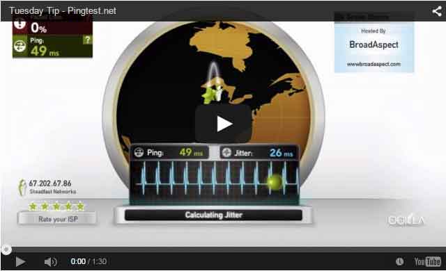 Using Pingtest.net