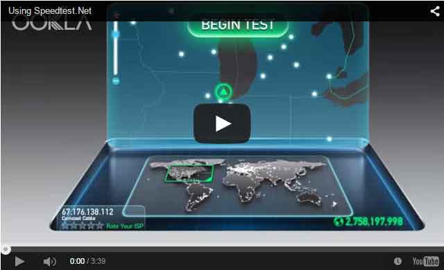 Using Speedtest.net